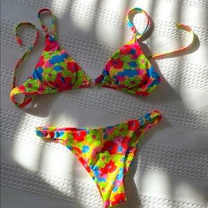 Colorful Floral Bikini Set